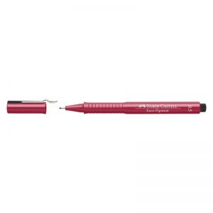 Cienkopis Faber-Castell Ecco Pigment, 0.5mm, czerwony